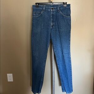 Vintage Lee Rider Men's Classic Blue Straight Jeans